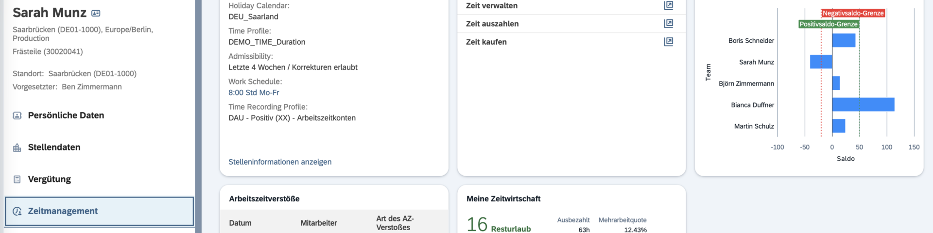 UI Integration Card im SuccessFactors Latest People Profile